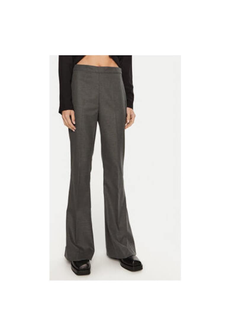 Pantaloni dama - 304134852 - Poliester Gri - Gri