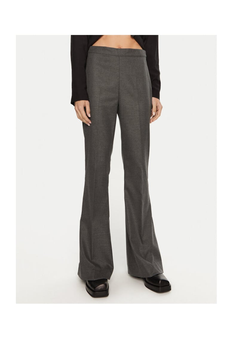Pantaloni dama - 304134852 - Poliester Gri - Gri