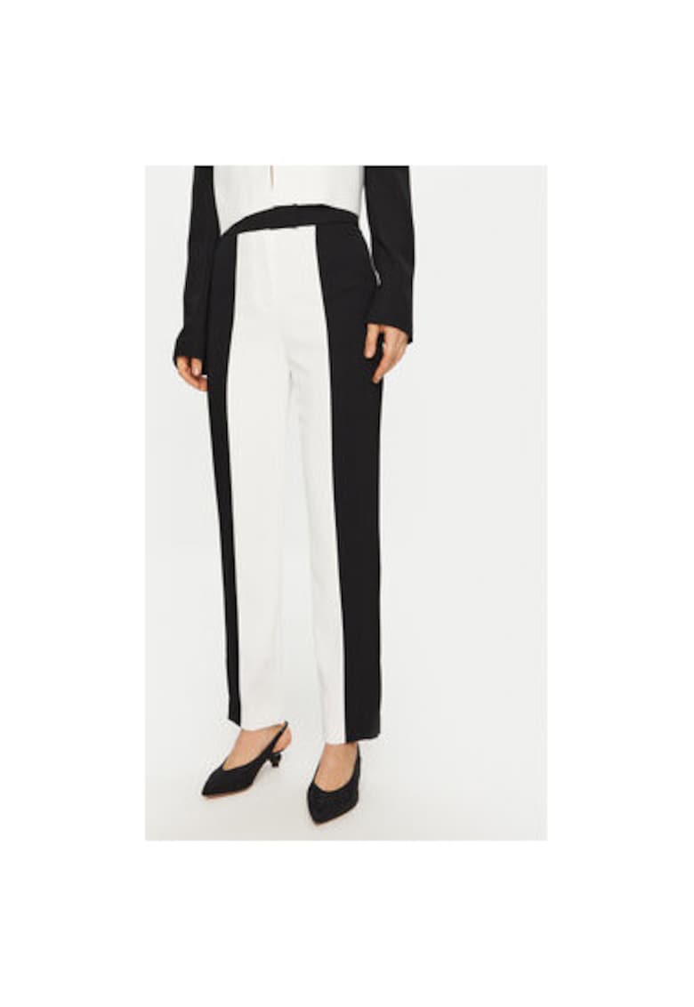 Pantaloni dama -  304580192 - Poliester - Alb