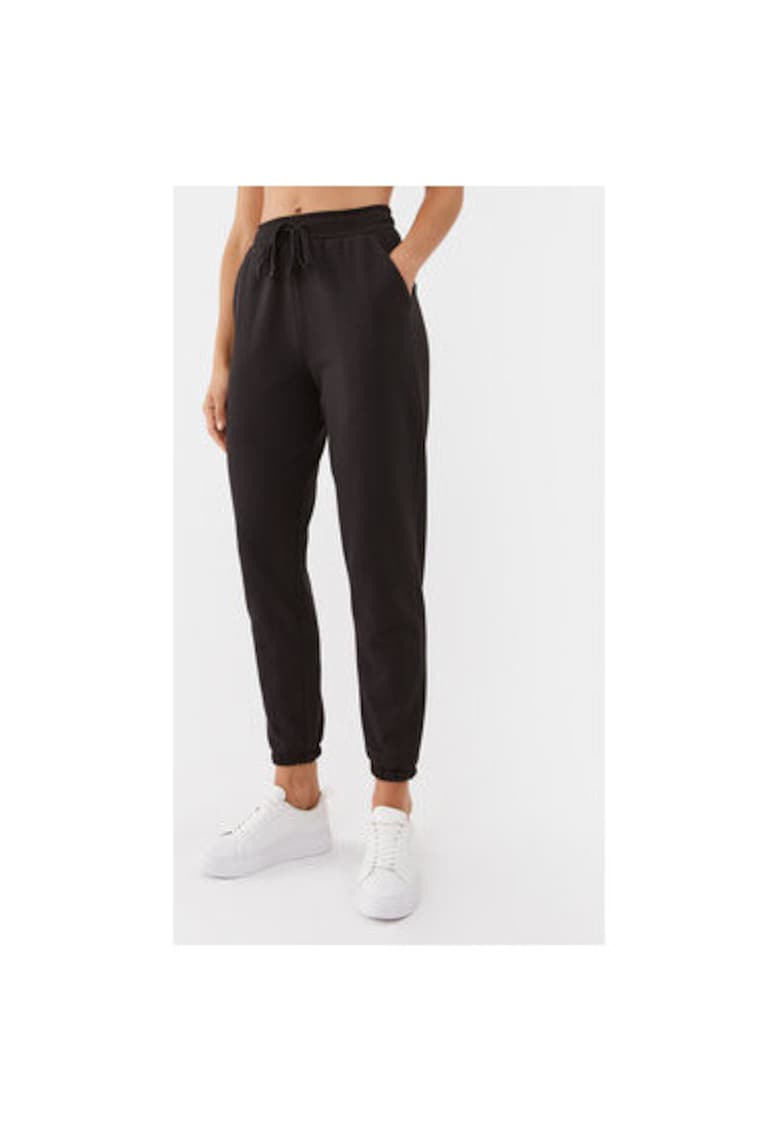 Pantaloni Dama - 303047726 - Bumbac - Poliester - M INTL - Negru