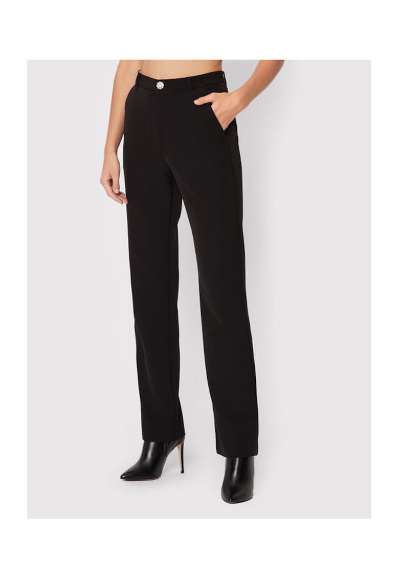 Pantaloni Dama - 300971079 - Poliester - Elastan - S INTL - Negru