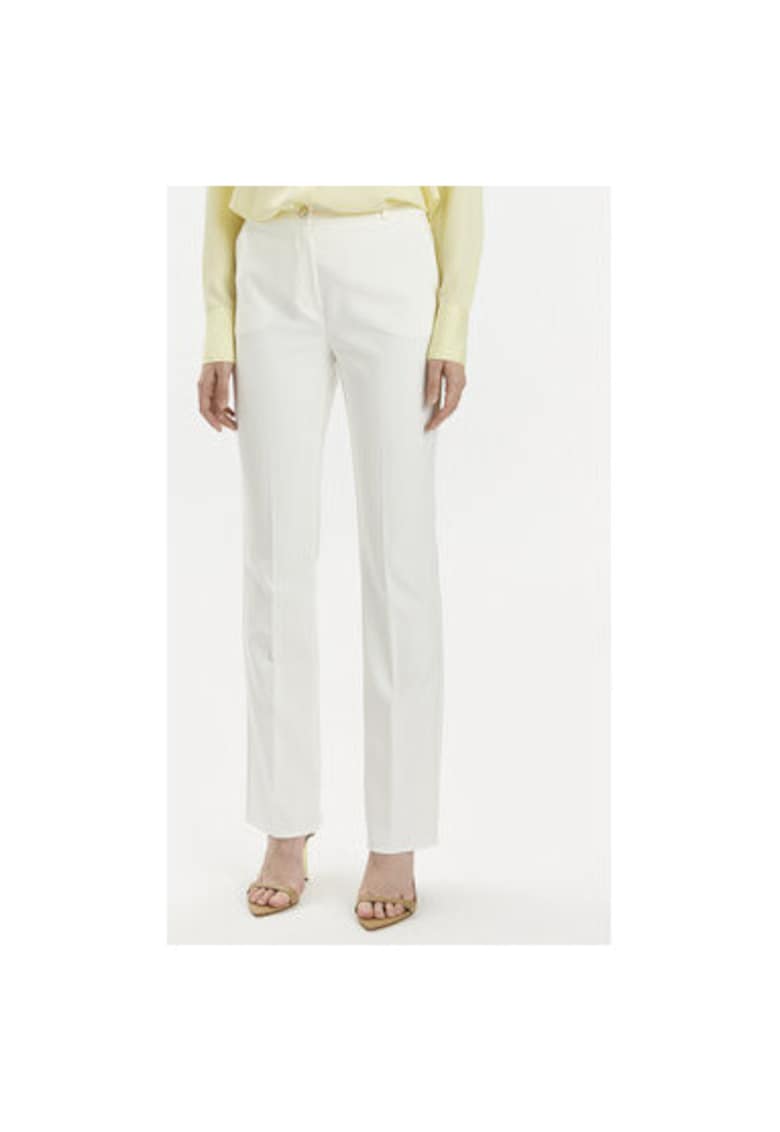 Pantaloni Dama -  304218071 - Poliester - Elastan - Alb