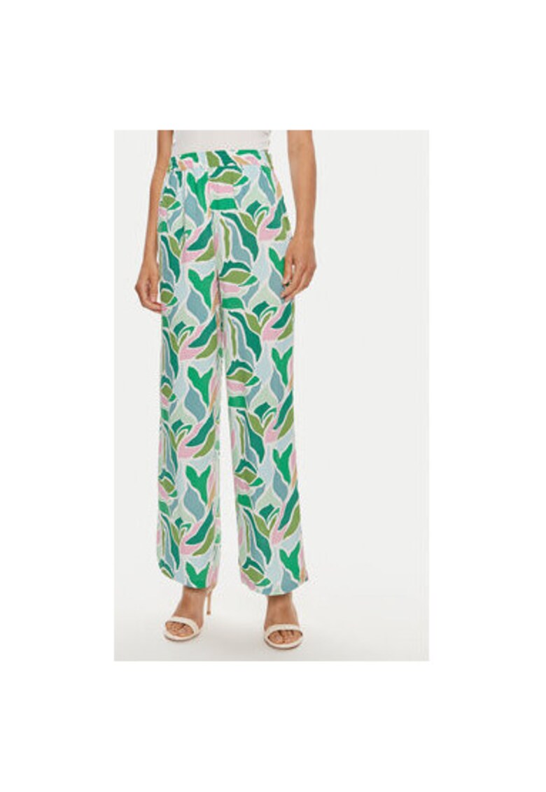 Pantaloni dama - 303708887 - Viscoza - Multicolor - Multicolor