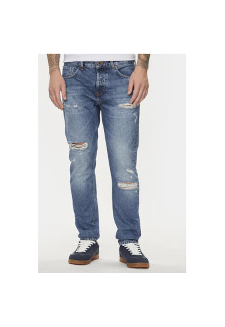 Blugi barbati - 304414251 - Bumbac - Albastru Blugi barbati - 304414251 - Bumbac - Albastru