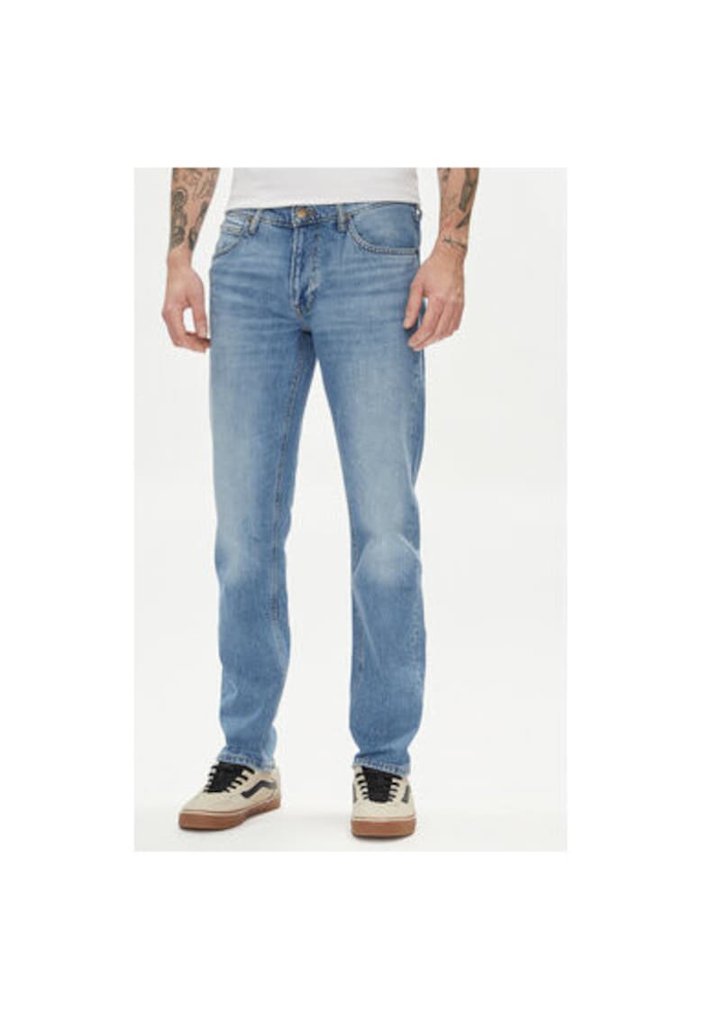 Blugi Barbati - 303595258 - Bumbac - Elastan - Albastru