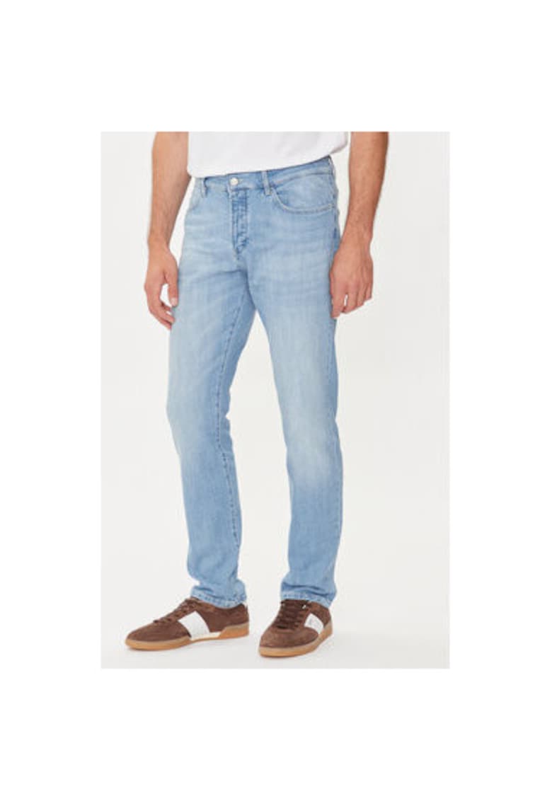 Blugi barbati - 303675165 - Bumbac - Verde - Verde