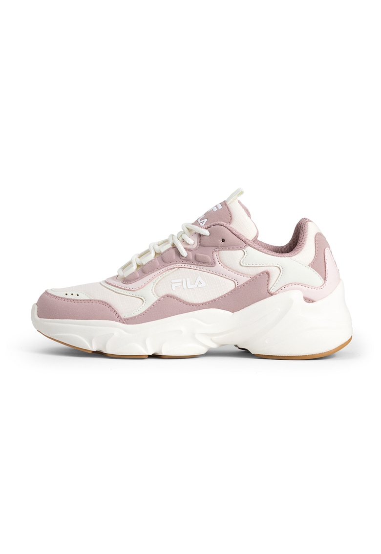 Pantofi sport cu garnituri din piele ecologica Collene CB - Lila pal/Bej deschis