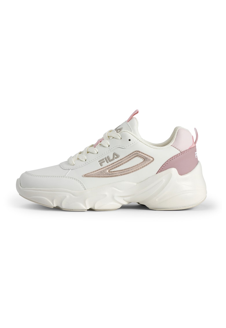 Pantofi sport cu insertii de plasa Felice - Crem/Lila pal