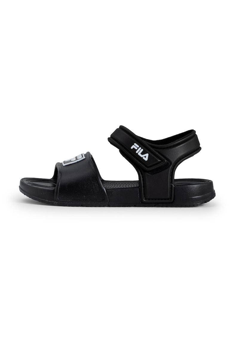 Sandale cu inchidere velcro si logo Fiori