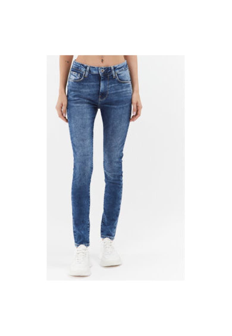 Blugi dama - 303247263 - Bumbac - Albastru - Albastru