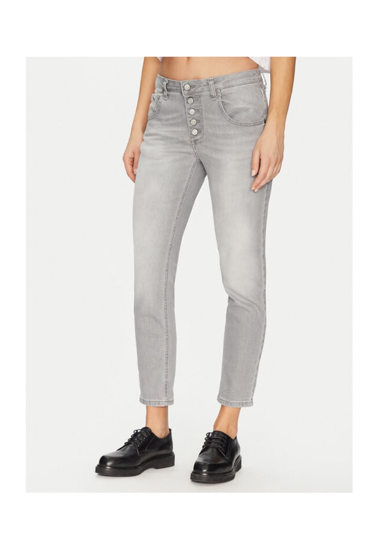 Blugi dama - 305350794 - Bumbac - Gri - Gri