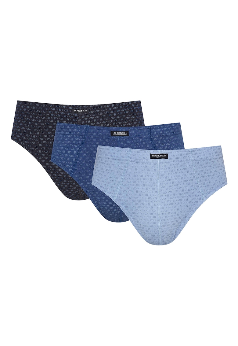 Slipi barbati  Classic set de 3 albastru deschis - albastru - negru XXL