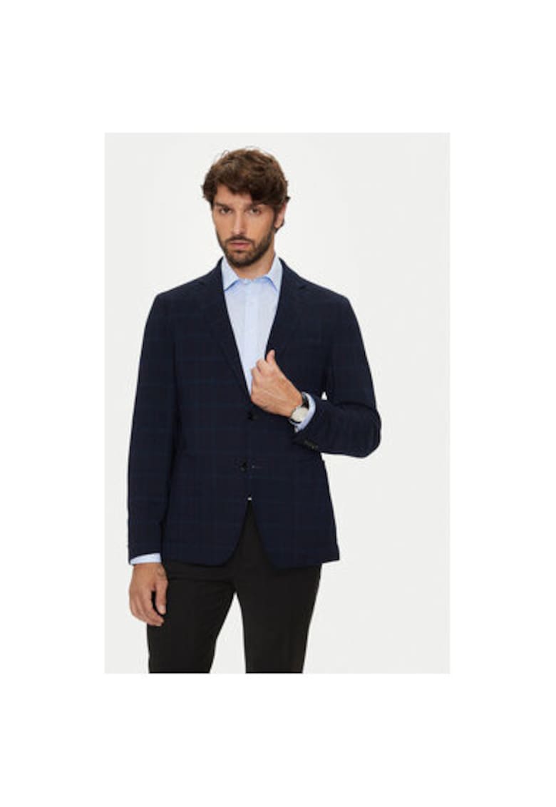Sacou barbati -  304018657 - Lana/Viscoza/Bumbac - Albastru