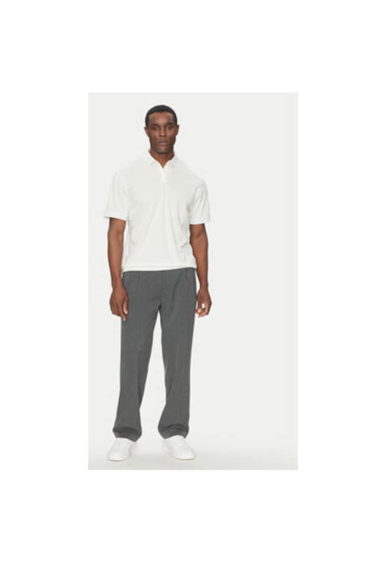 Tricou barbati - 305347893 - Lyocell/Bumbac - Alb