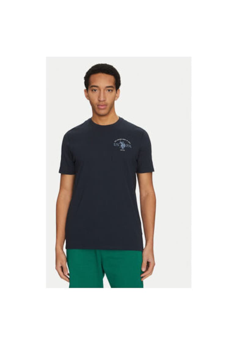 Tricou barbati - 305230553 - Bumbac organic - Albastru - Albastru