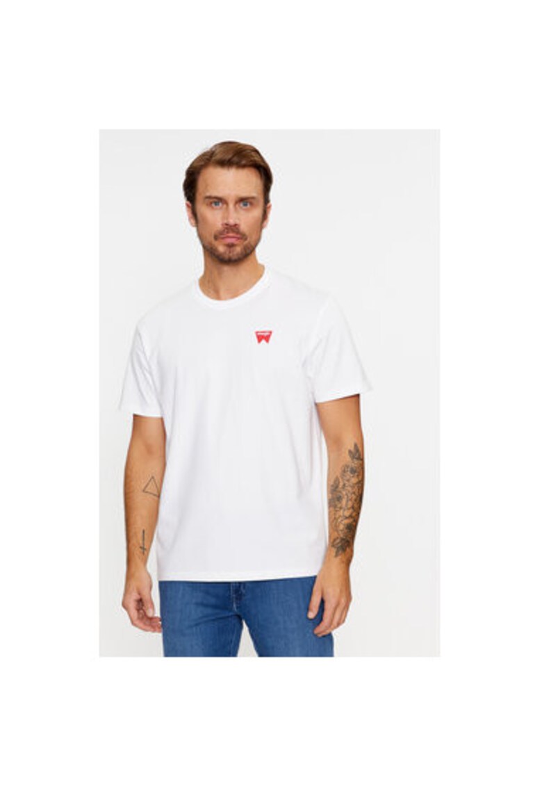 Tricou barbati - 303289072 - Bumbac - Alb - Alb