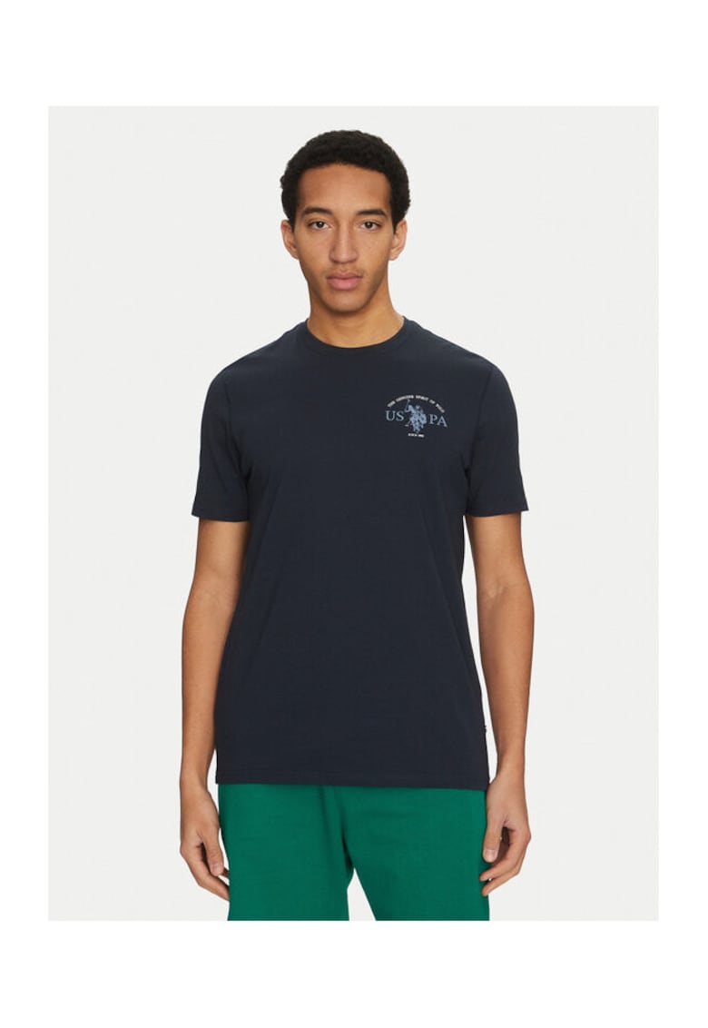 Tricou barbati - 305230553 - Bumbac organic - Albastru - Albastru