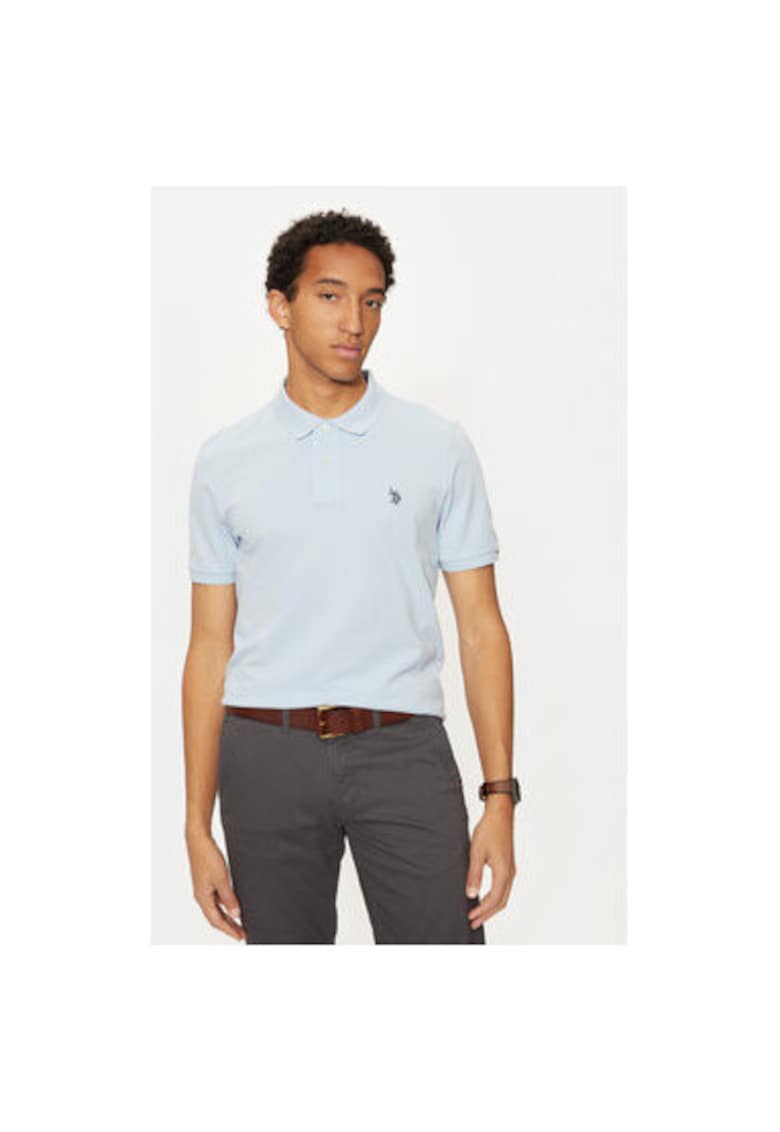 Tricou barbati - 304797330 - Bumbac - Albastru - Albastru