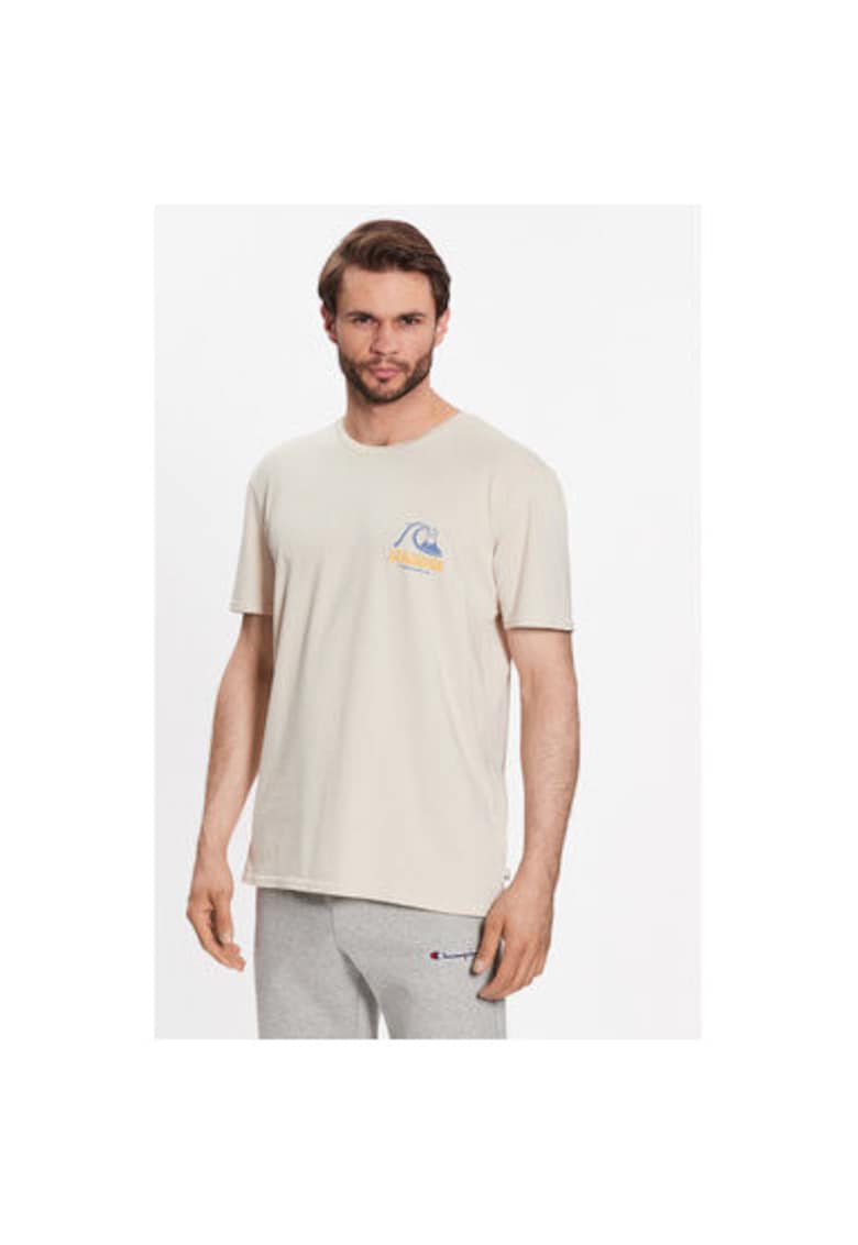 Tricou barbati - 301884705 - Bumbac - Bej