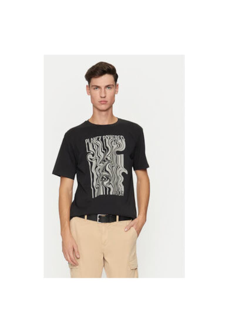 Tricou barbati -  304397394 - Bumbac organic - Negru