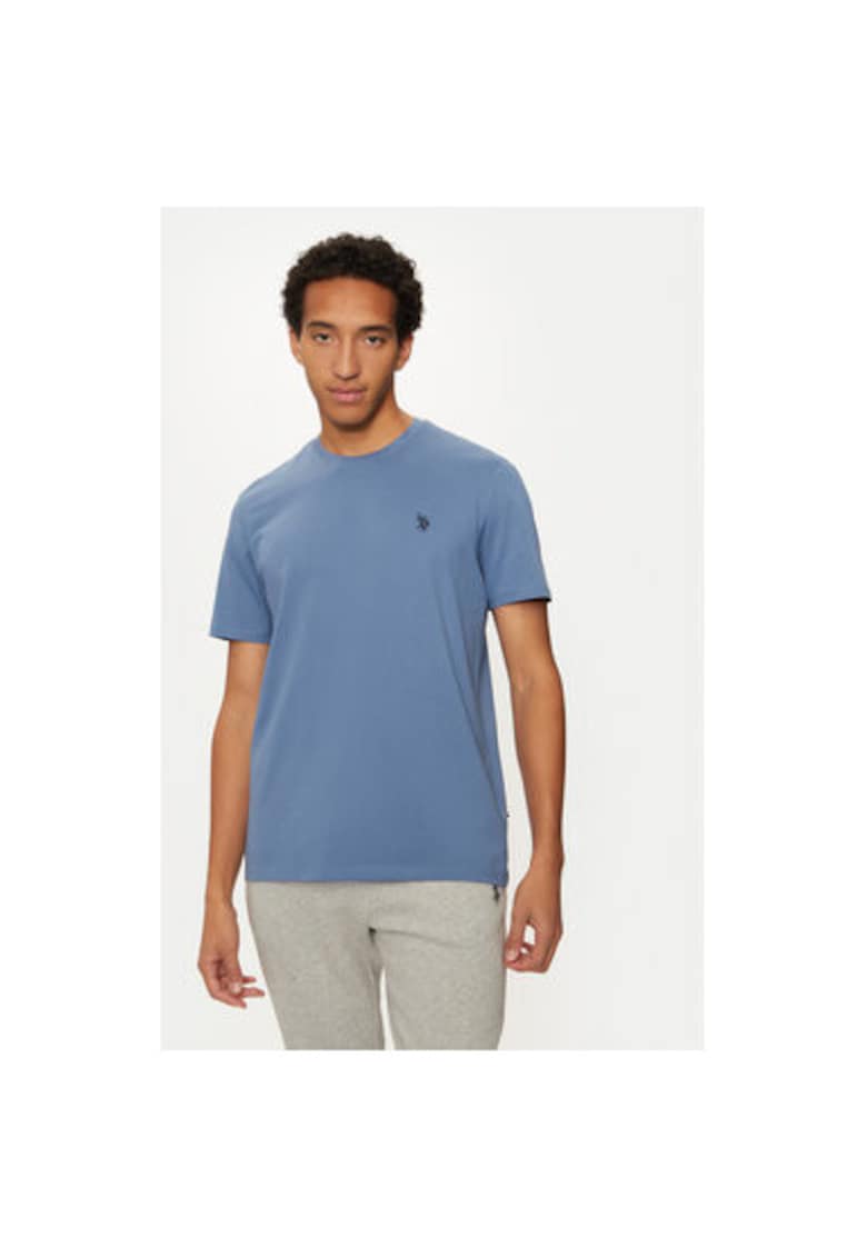 Tricou barbati - 304796982 - Bumbac - Albastru - Albastru