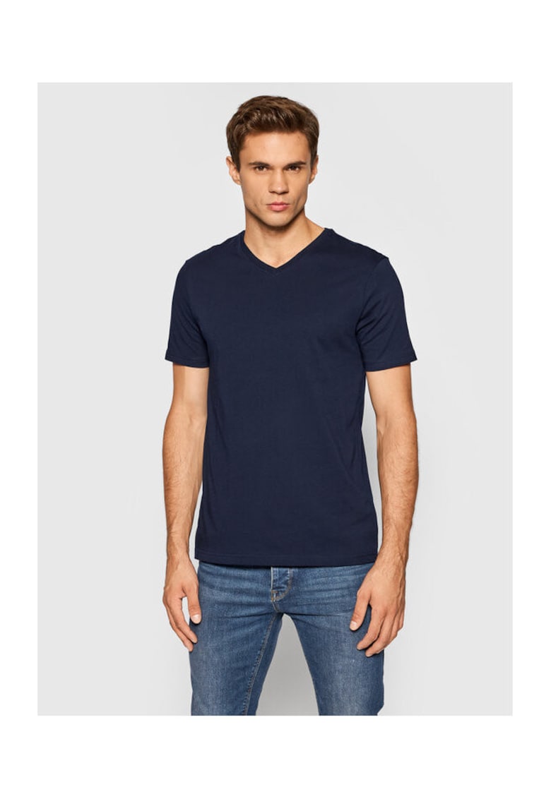 United Colors of Benetton Tricou barbati Bumbac - Albastru