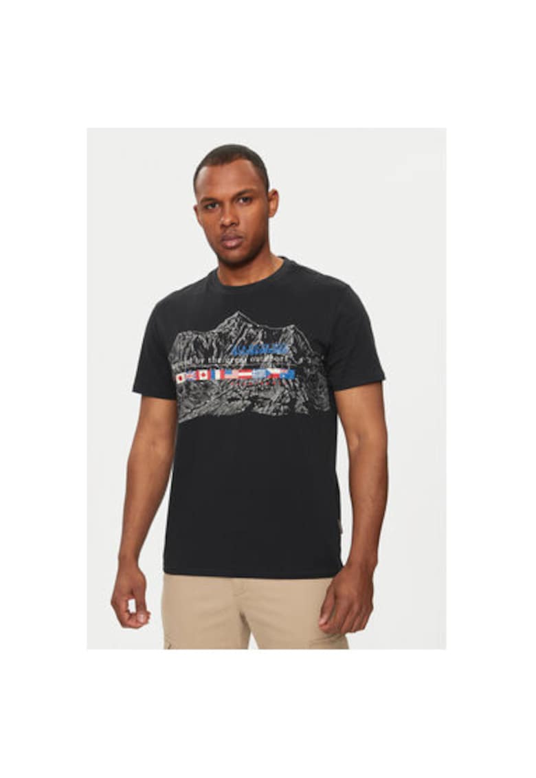 Tricou barbati - 303757489 - Bumbac - Negru - Negru