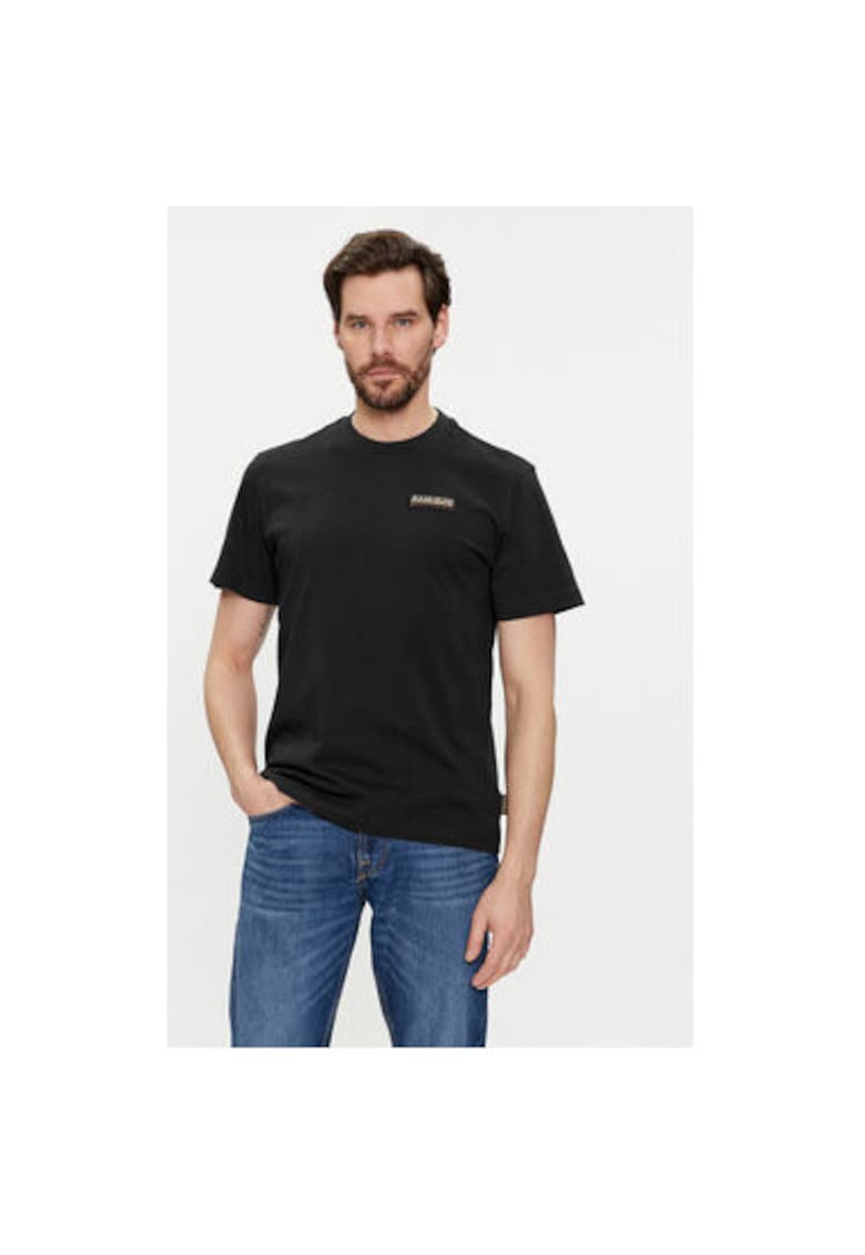 Tricou barbati - 303755744 - Bumbac - Negru - Negru