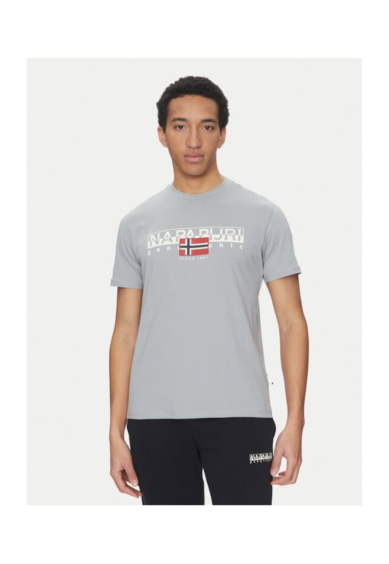 Tricou barbati - 305101884 - Bumbac - Gri - Gri
