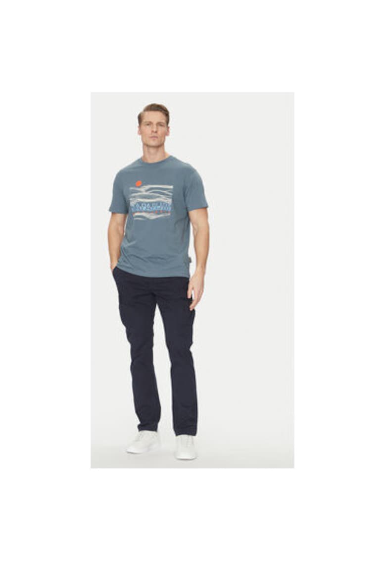 Tricou barbati - 305102775 - Bumbac - Albastru