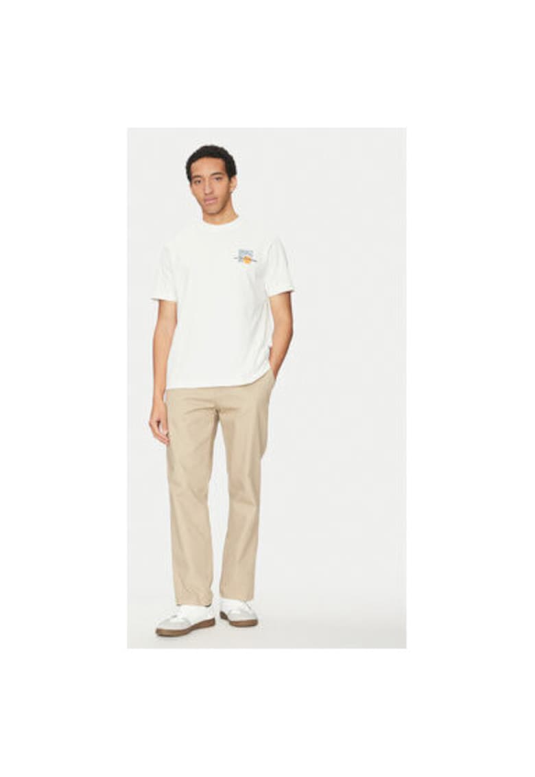 Tricou barbati - 304884221 - Bumbac - Alb - Alb