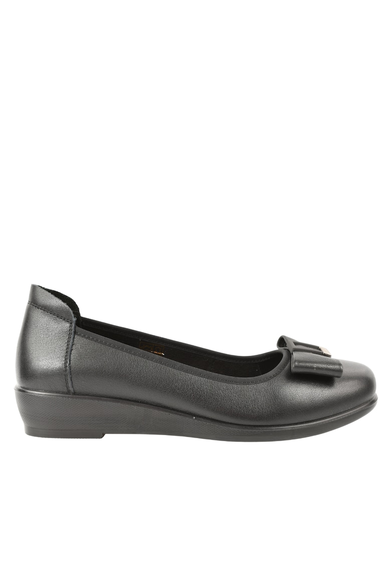 Pantofi casual - dama - 4751806 negru - piele naturala - platforma - Negru