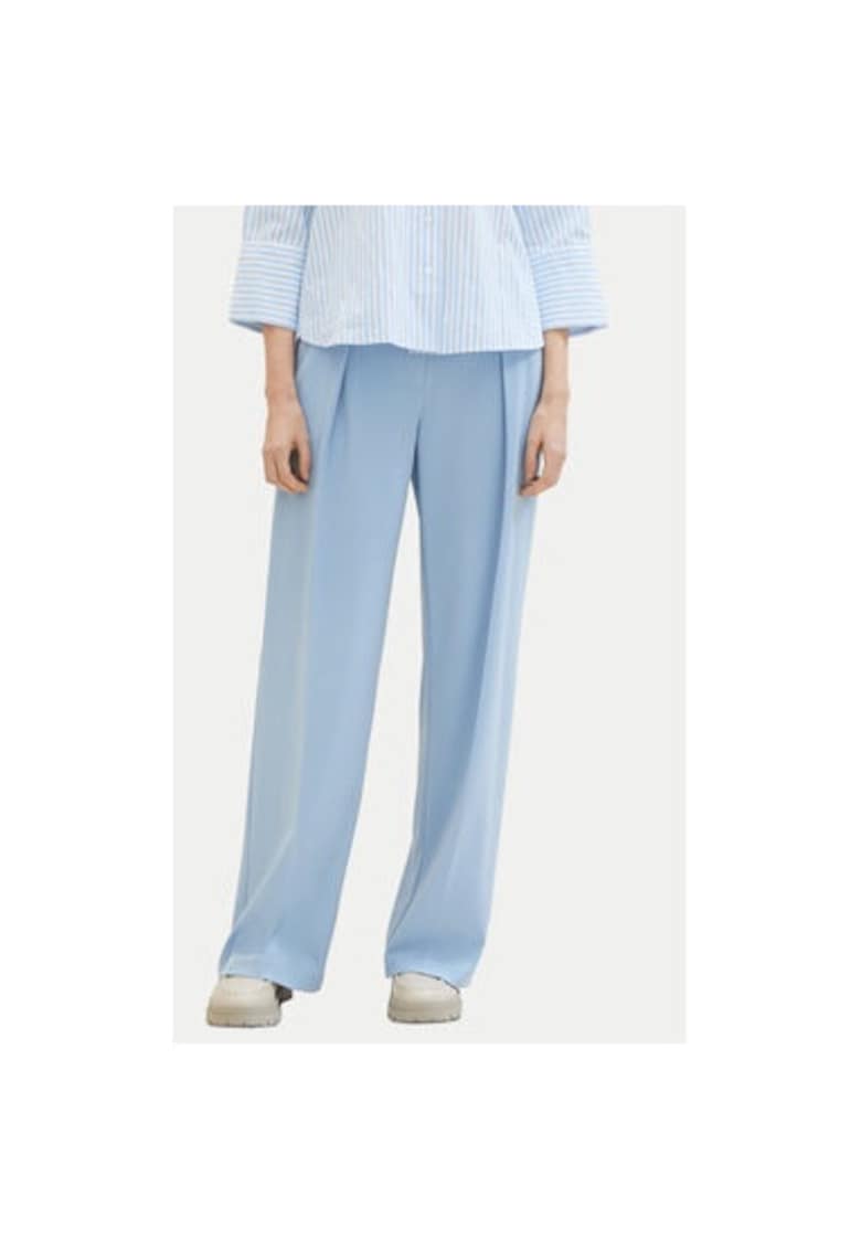 Pantaloni dama - 303522629 - Poliester/Viscoza - Albastru