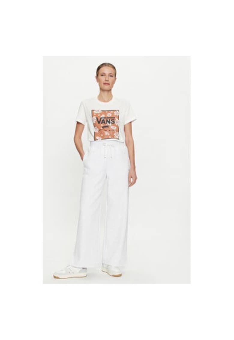 Pantaloni dama - 303841140 - Bumbac/Poliester - Alb - Alb