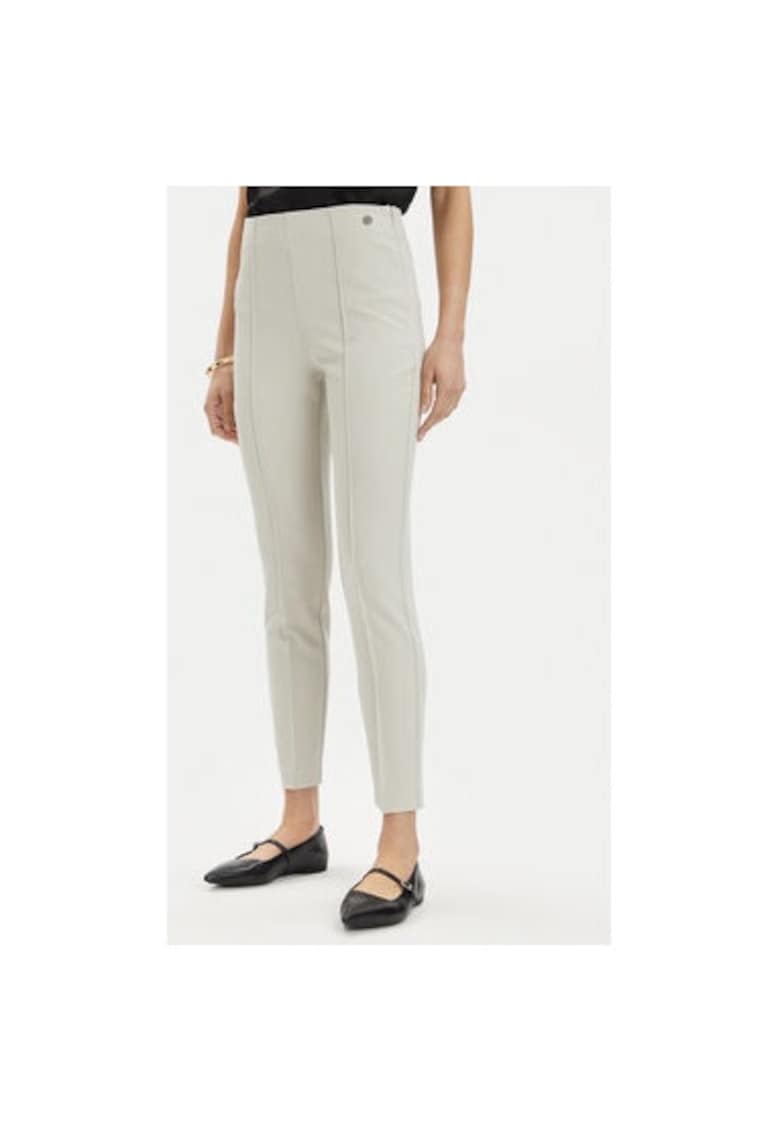 Pantaloni dama - 303565848 - Poliester - Bej - Bej