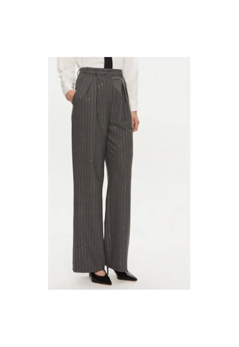 Pantaloni dama -  304362477 - Poliester/Lana - Gri