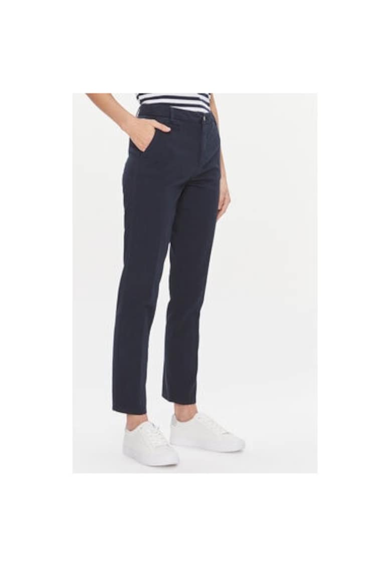 Pantaloni dama -  303814069 - Bumbac - Albastru