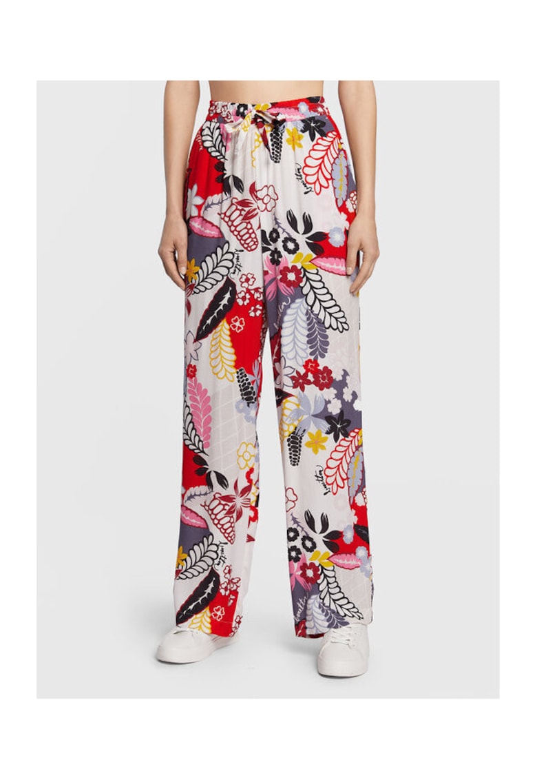 Pantaloni dama - 301267911 - Viscoza - S INTL - Multicolor