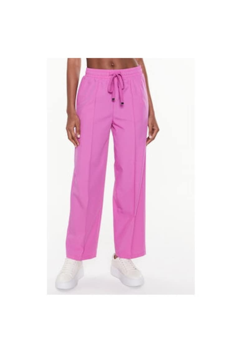 Pantaloni dama -  301810377 - Poliester/Viscoza - Roz