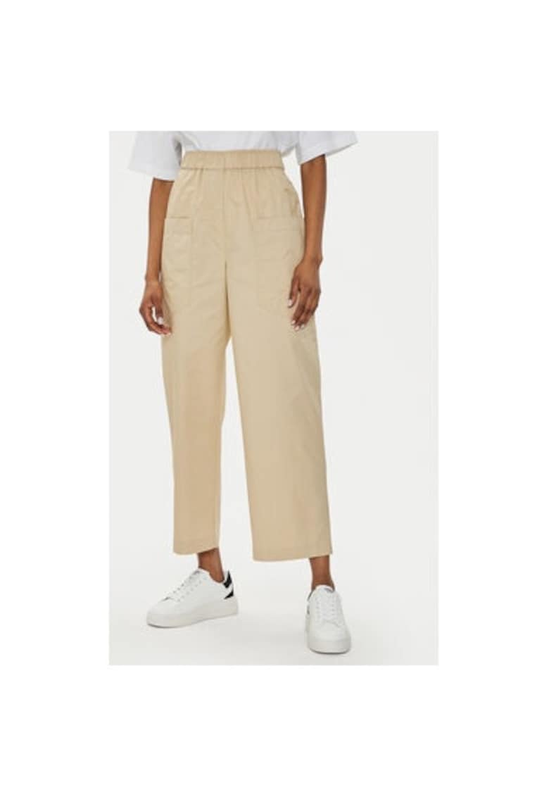 Pantaloni dama -  303802424 - Bumbac - Bej