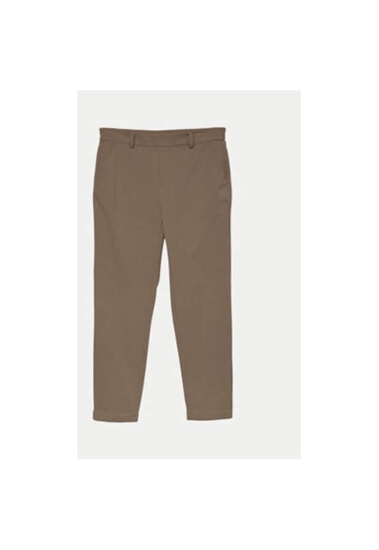 Pantaloni dama - 304786761 - Poliester reciclat/Viscoza - Bej
