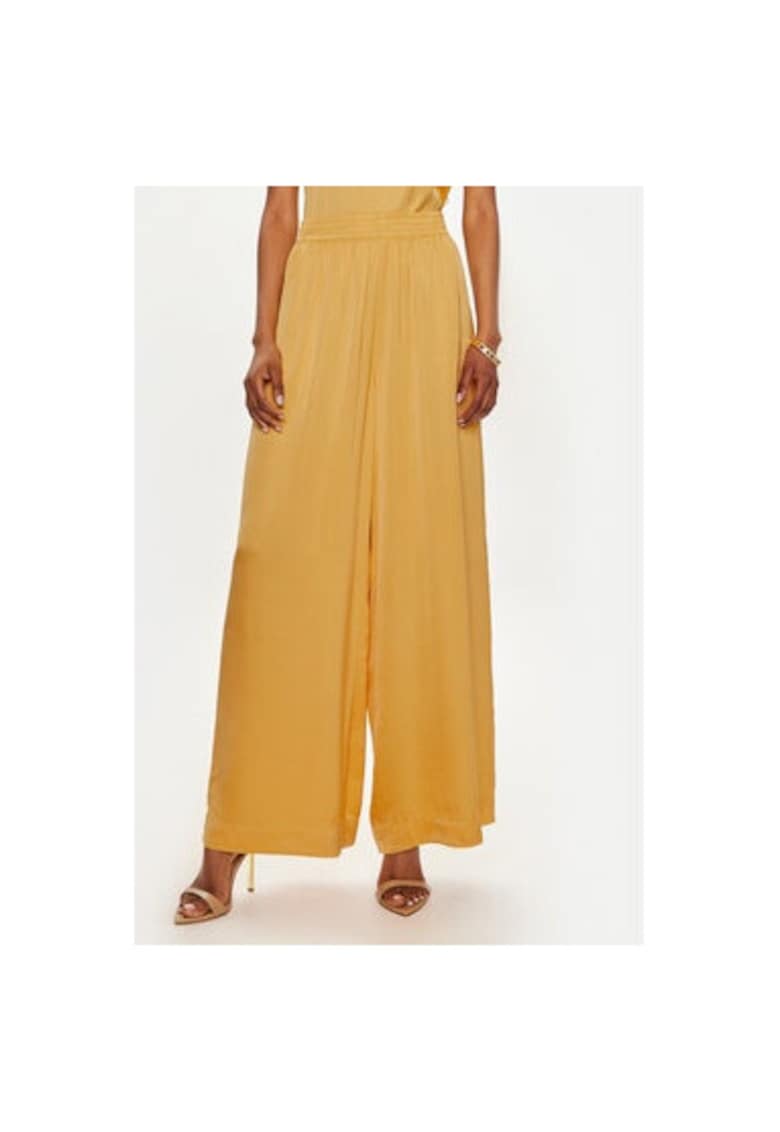 Pantaloni dama -  304423499 - Viscoza - Galben