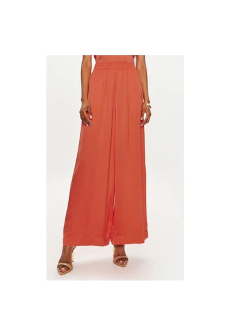 Pantaloni dama -  304423529 - Viscoza - Portocaliu