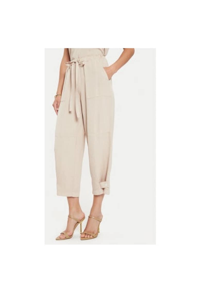 Pantaloni dama -  304591266 - Lyocell/Viscoza - Bej