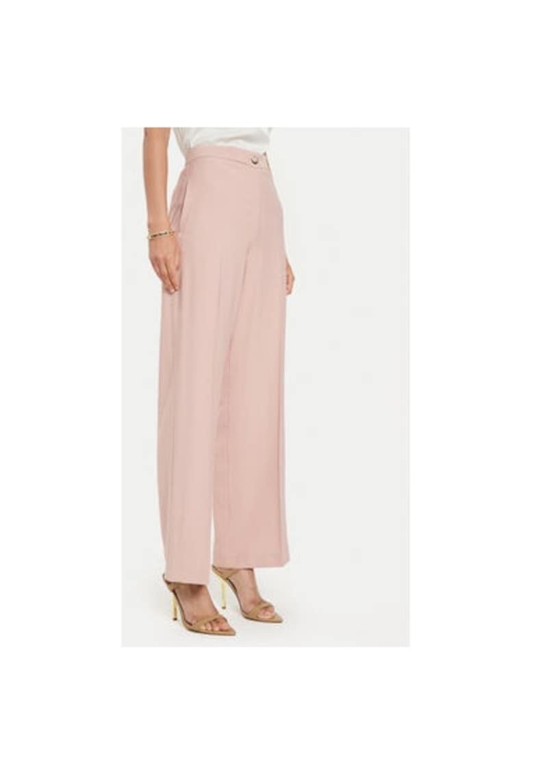 Pantaloni dama - 304573958 - Viscoza - Roz