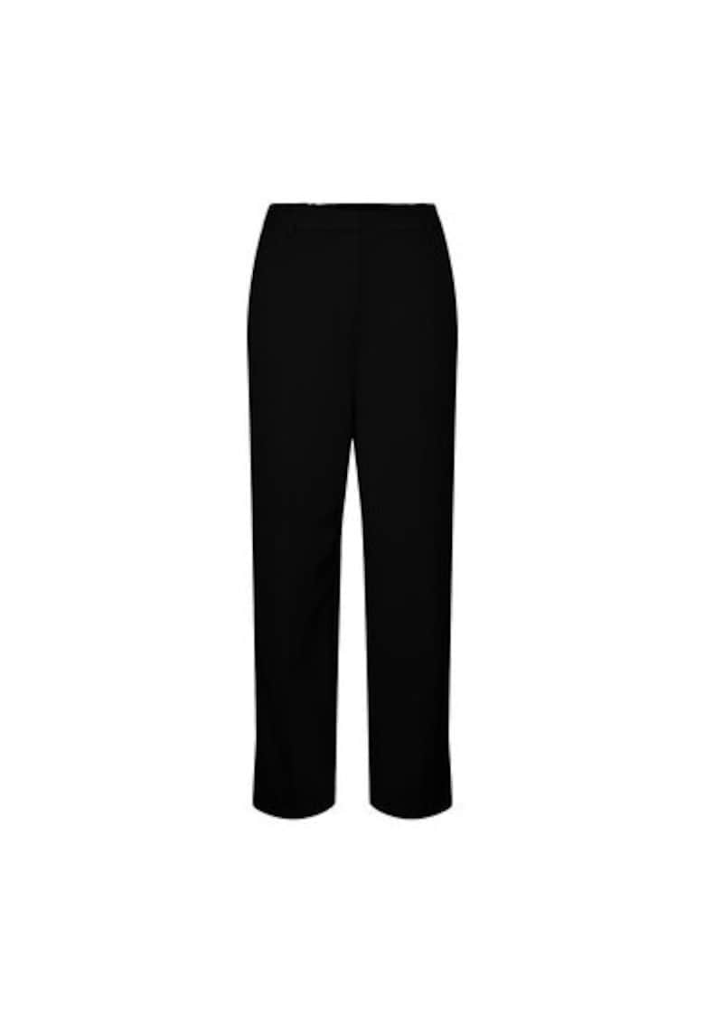 Pantaloni dama - 302597987 - Poliester reciclat/Viscoza - Negru - Negru