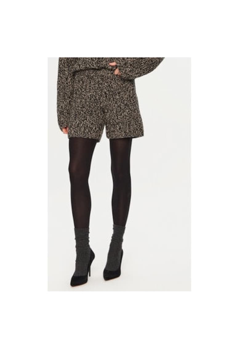 Pantaloni scurti dama - 304550515 - Lana - Gri - Gri