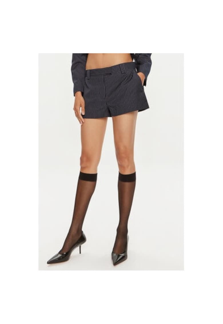 Pantaloni scurti dama -  304354335 - Poliester/Viscoza - Albastru