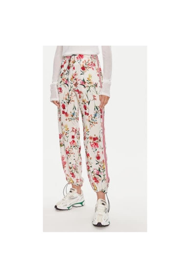 Pantaloni dama - 304453809 - Acetat/Viscoza - Bej