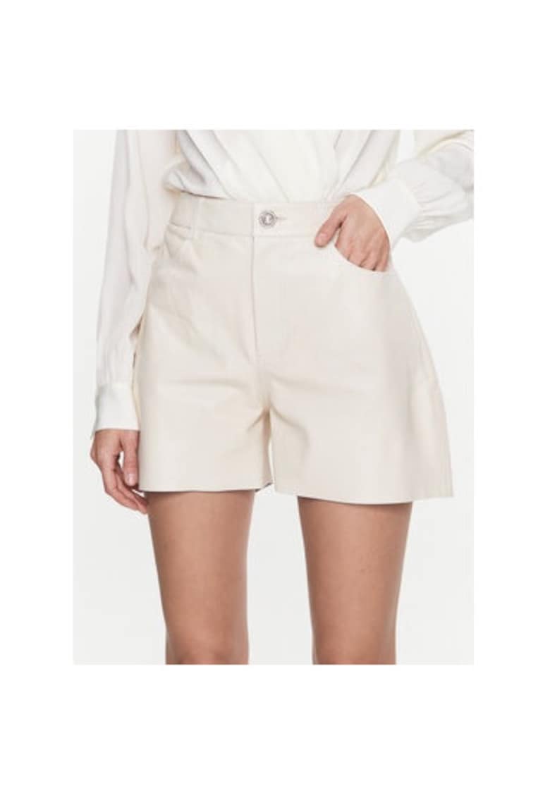 Pantaloni scurti dama -  302005802 - Piele naturala - Bej